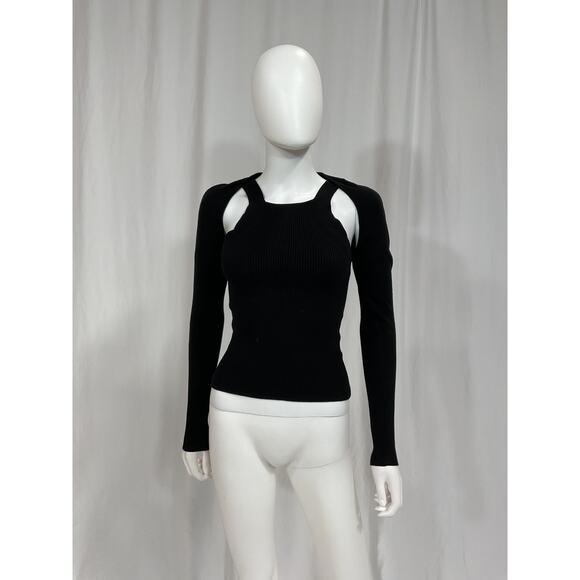 Pistola 'Jolene' Black 2-Piece Knit Tank & Shrug Sweater Size XS - Picture 2 of 5